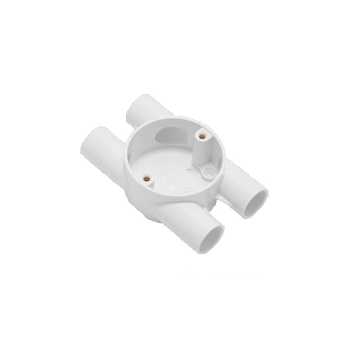 PVC Junction Box H Way 20mm - (CP HWAY-20-WH)