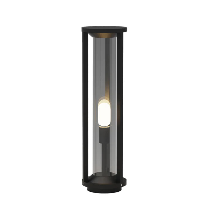 Cylindrical Design Bollard Light (LL 24BL-38-BK-WW)