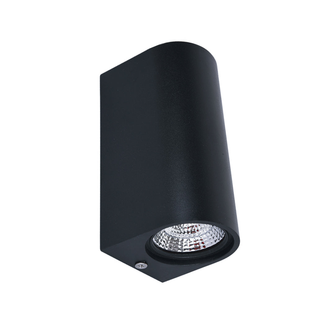 Black Up & Down COB Wall Light (LL 2304-BK-WW)
