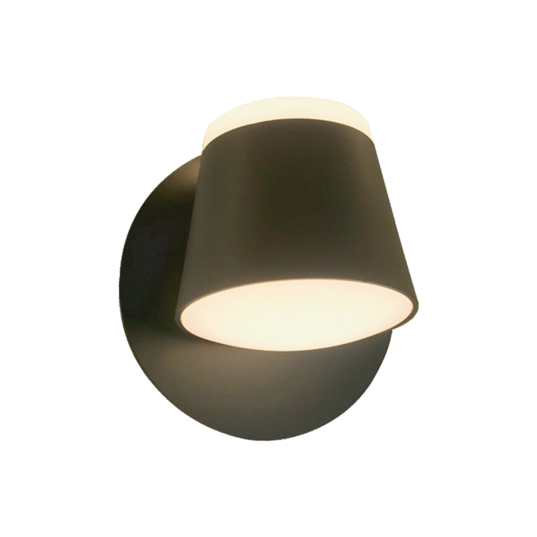 360 Degrees LED Wall Lamp Black (LL 6201-20-BK-WW)