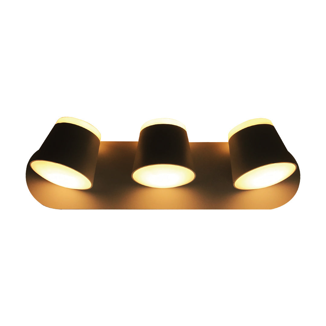 360 Degrees 3 Way LED Wall Lamp (LL 6203-20-BK-WW)