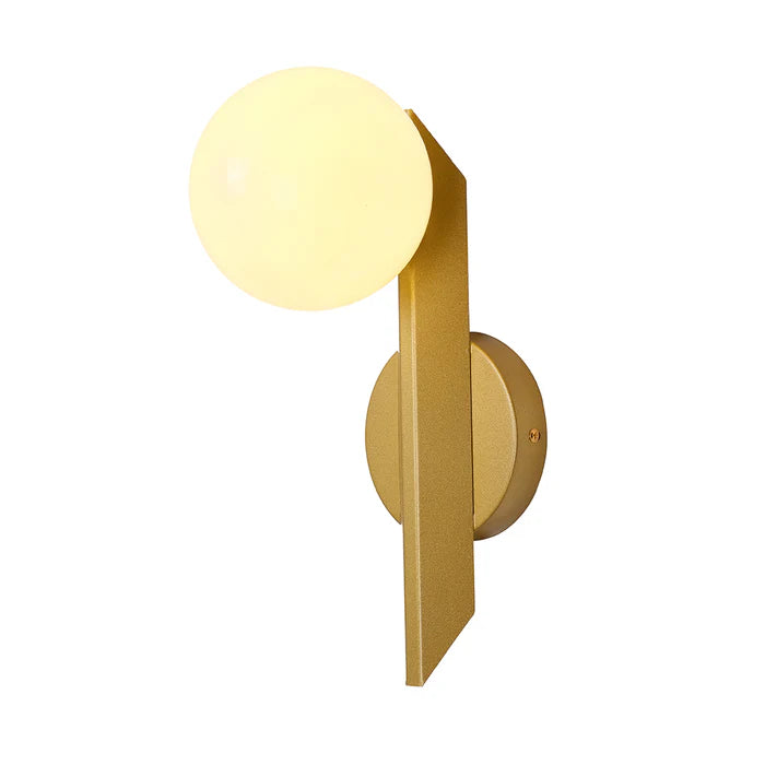 Golden Vertical Globe Wall Light (PL 1158-01-GO)