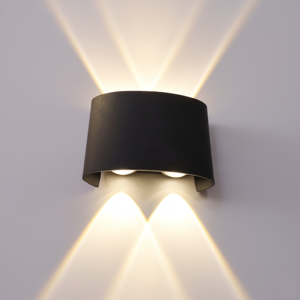 Rectangular-shaped Curved Up & Down Warm White 4 Watts (LL 2310-04-BK)