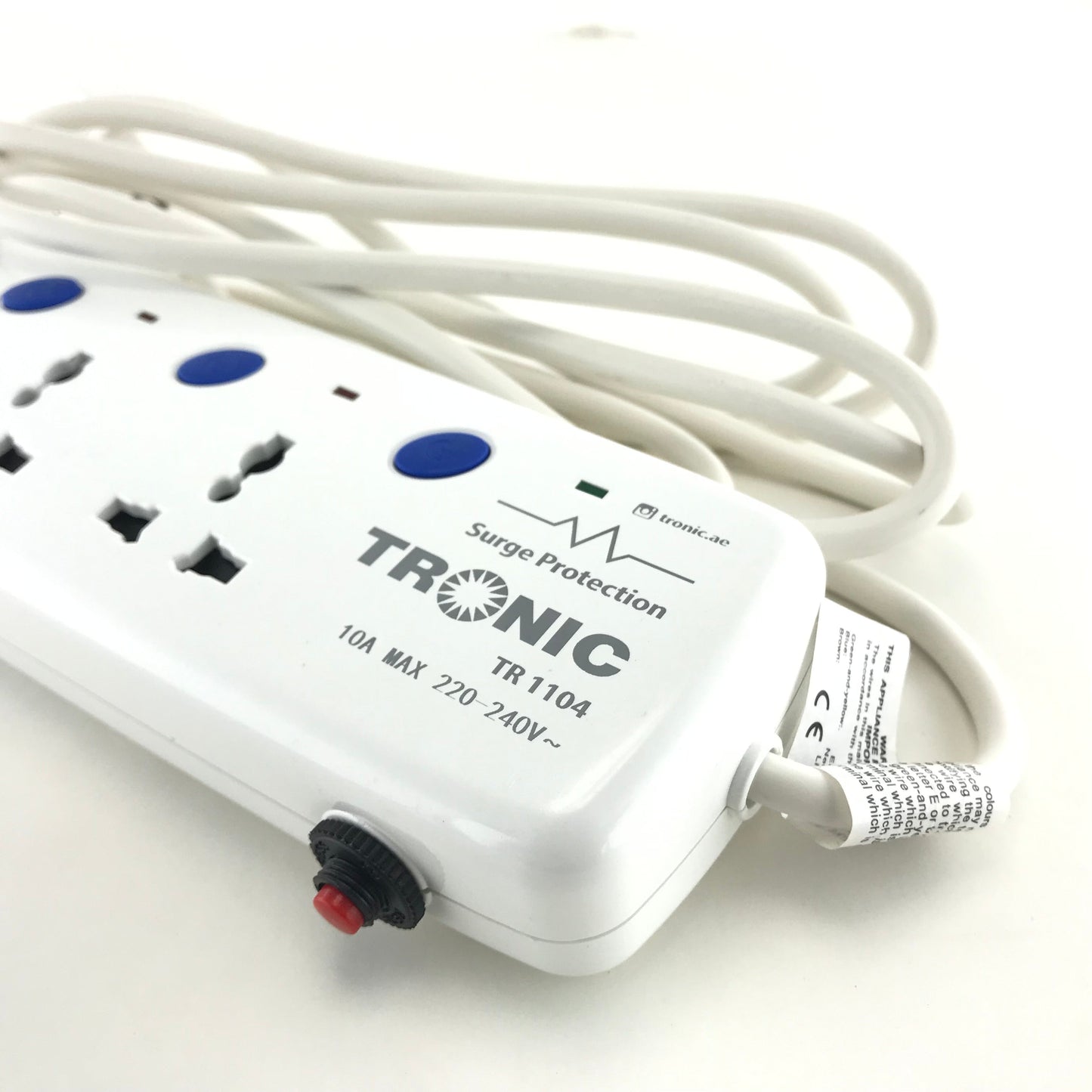 4Way 3m Universal Extension with Surge Protection (TR 1104)