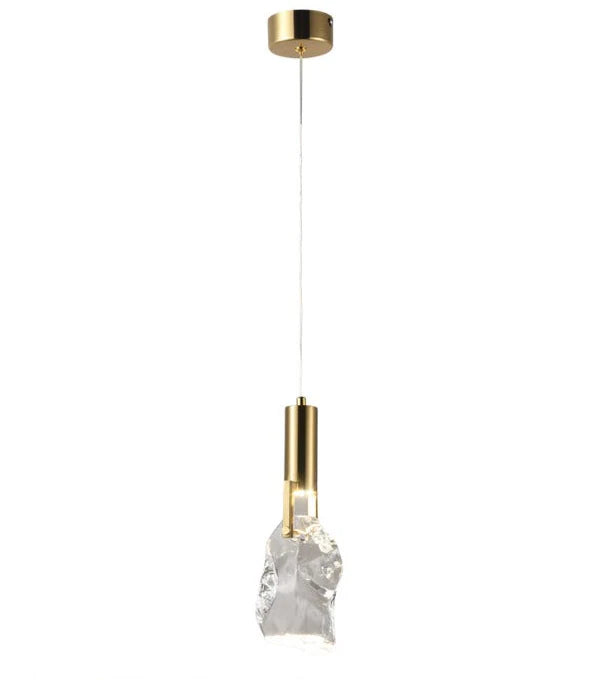Modern Crystal Pendant Light Gold LED Fixture for Stylish Interiors (WH 2024-03-06-TC)