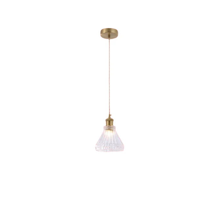 Prism Crystal Glass Pendant Light 1*E27 (PL 2024-15-GL-CL)