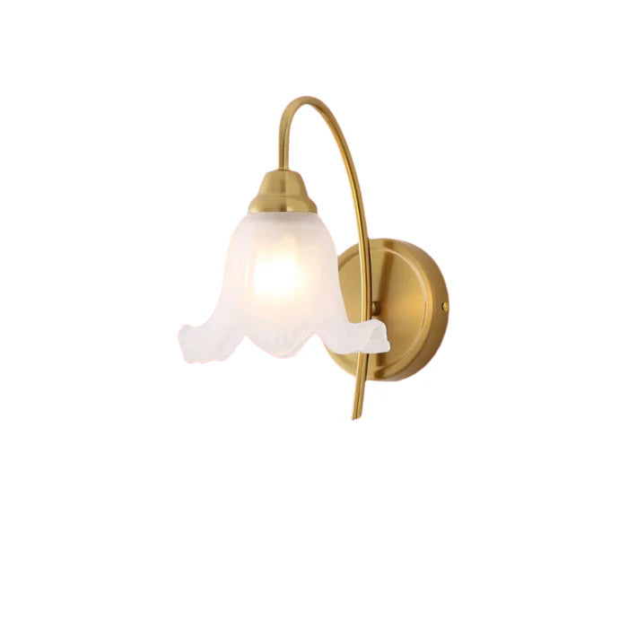 Elegant Gold Wall Light with Frosted Glass Shade (PL 6400-27-01)