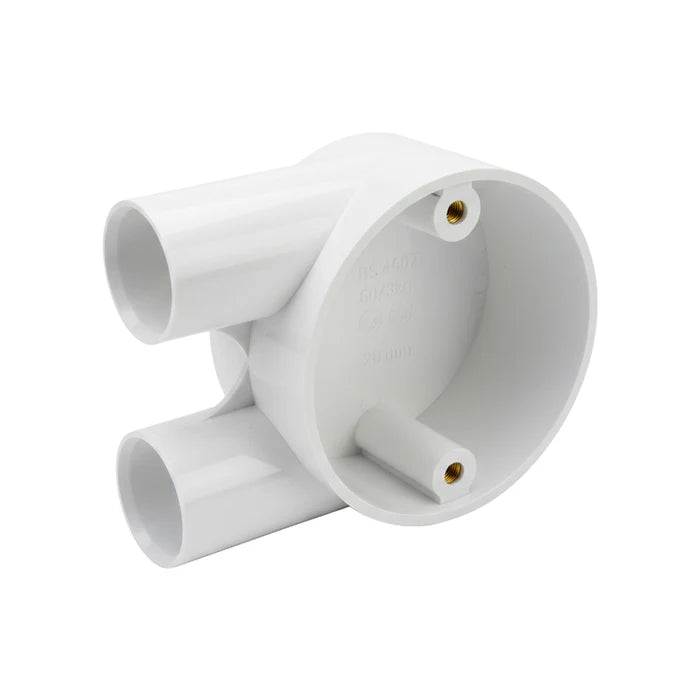 Junction Box 20mm Uway – White (CP UWAY-20-WH)