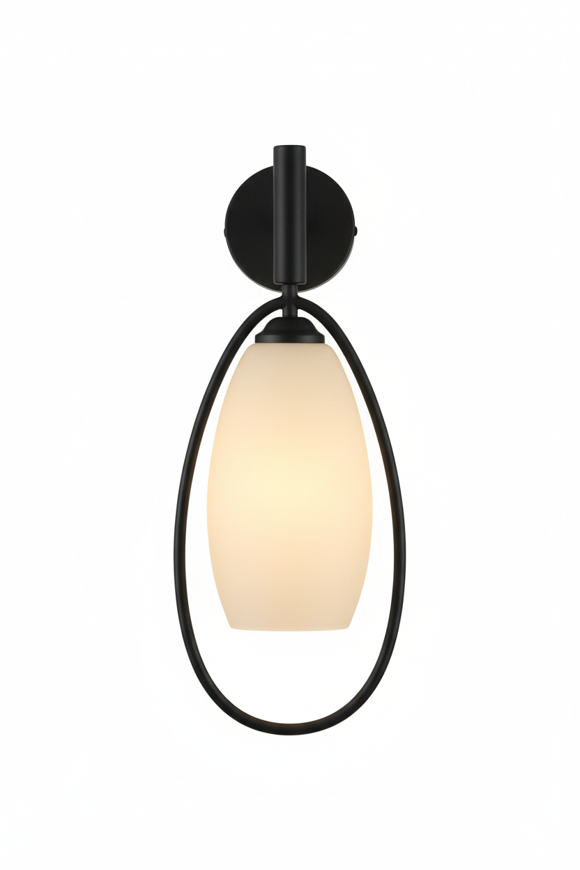 Tronic Wall Lamp | Black & White - E27 (PL 1164-01-BK)