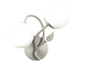 Modern Double-Globe Wall Lamp Frosted Glass Light with Leaf Design (PL 7019-27-02-)