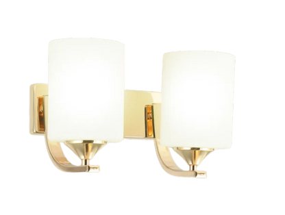 Frosted Glass Shades Wall Light Double Lamp (PL 7015-27-02-)