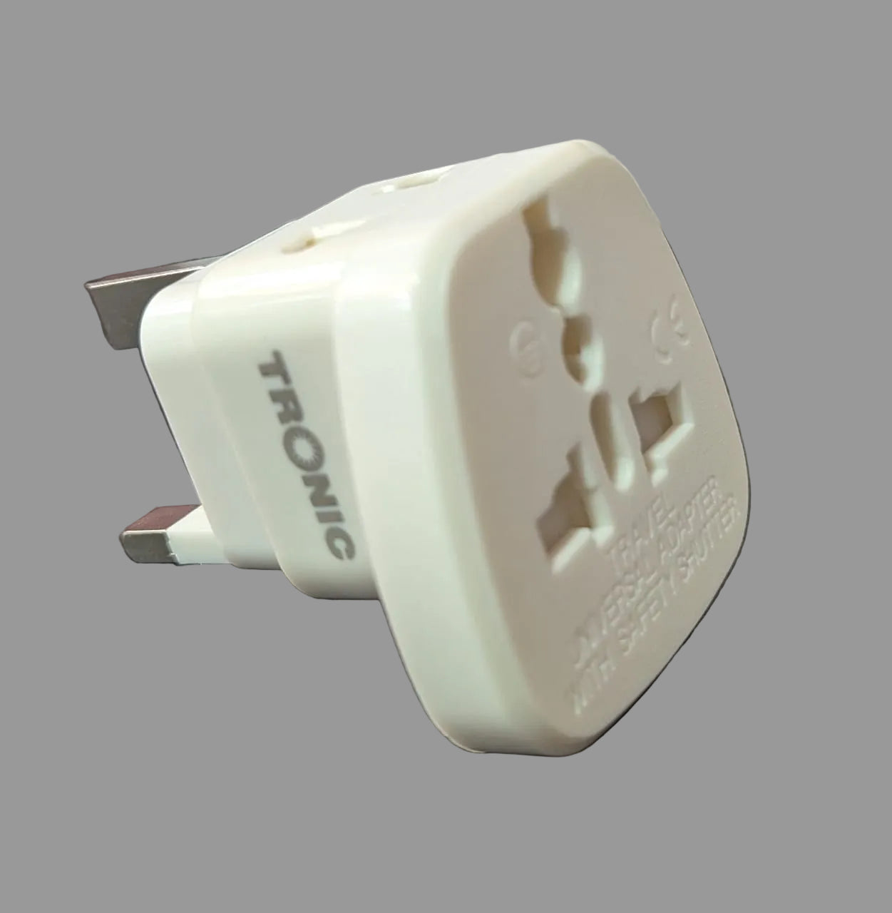TRONIC UK Travel Adapter 13A 250V with Fuse - Universal Socket Type G (AD 1019)