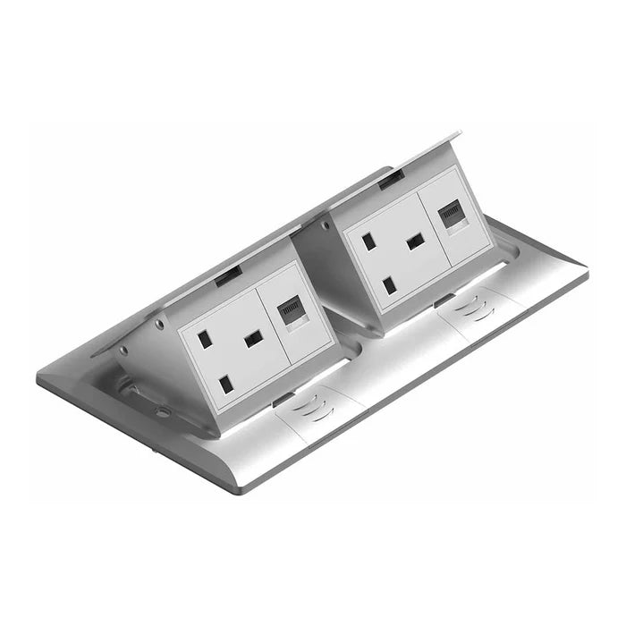 Dual Socket Pop-Up Floor Panel with RJ45 Ports (BF POPU-11)