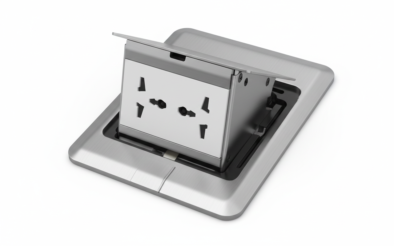 TRONIC Pop-Up Floor Socket - Stainless Steel Universal (BF POPU-05-UN)