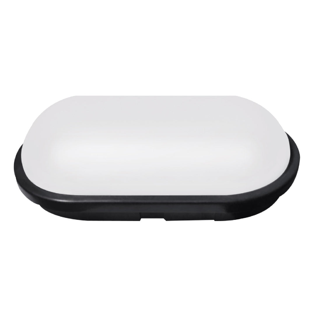 Black Oval LED Day Light Bulkhead 15 Watts (CL OV15-BK-)