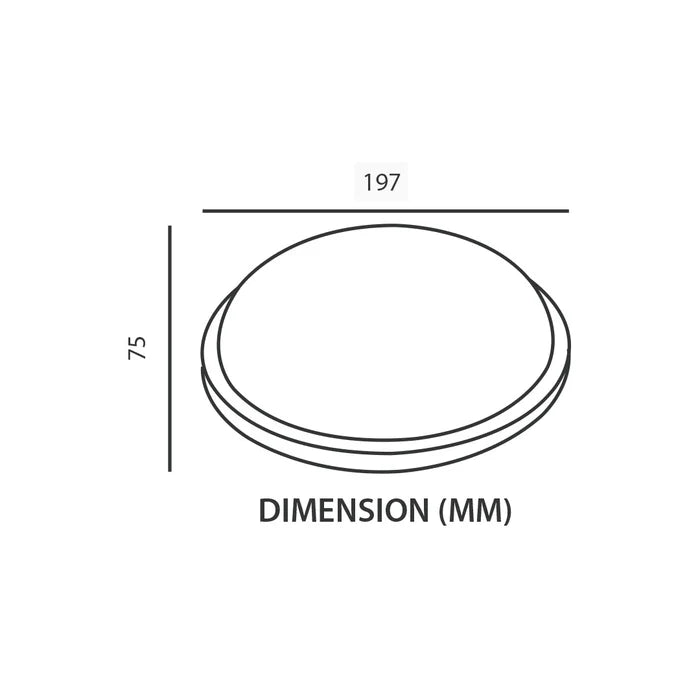 Round LED Bulkhead 8 Watts (CL J600-08)