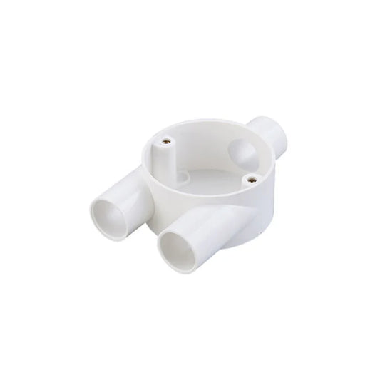 PVC Junction Box Y Way 20mm - (CP YWAY-20-WH)