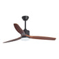 Modern Ceiling Fan with Wooden Blades & Integrated LED – 52 Inch (DF WD56-BR)
