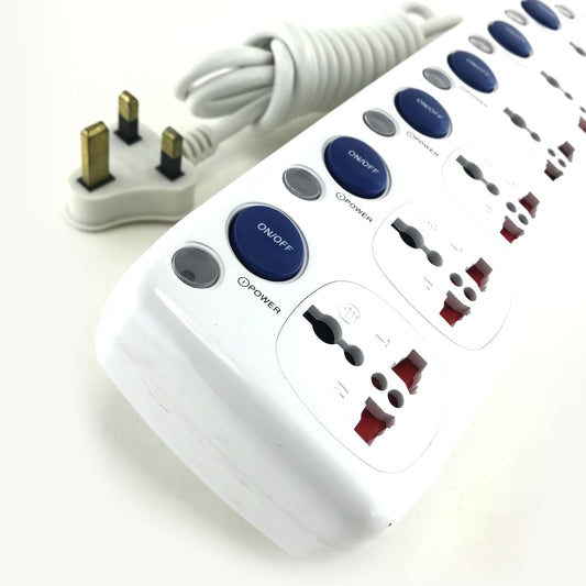 4-Way Universal Extension Socket with Individual Switches 3M (EC 5003-05)
