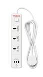 Tronic 3-Way Extension Socket with USB and Type C Charging Port (EC 7673-UBC)