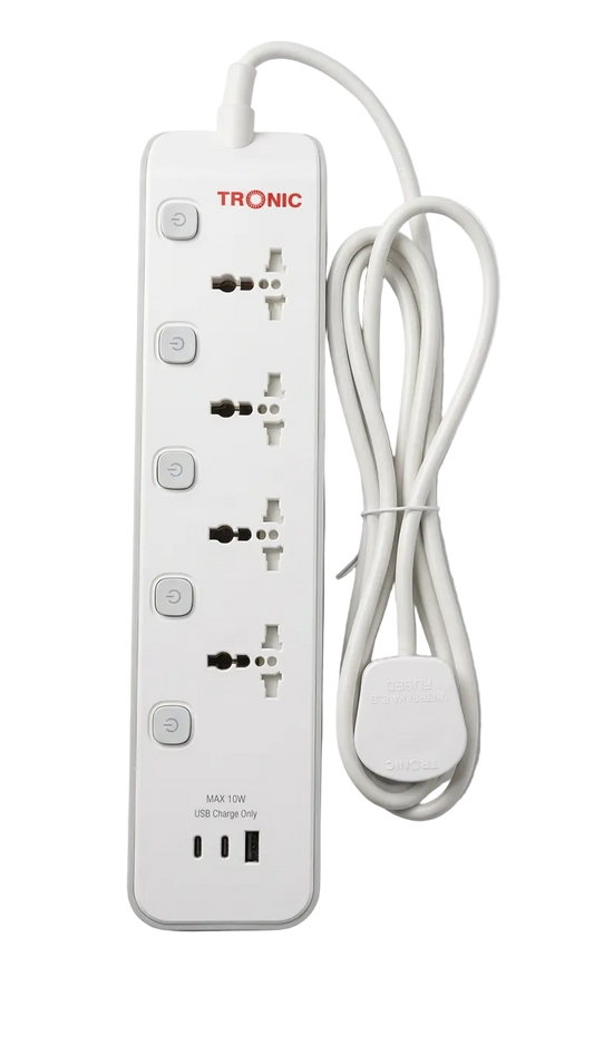 Tronic 4-Way Extension Socket with USB & Type C (EC 7694-UBC)