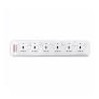 6Way 3m Universal Extension w/ Surge Protection