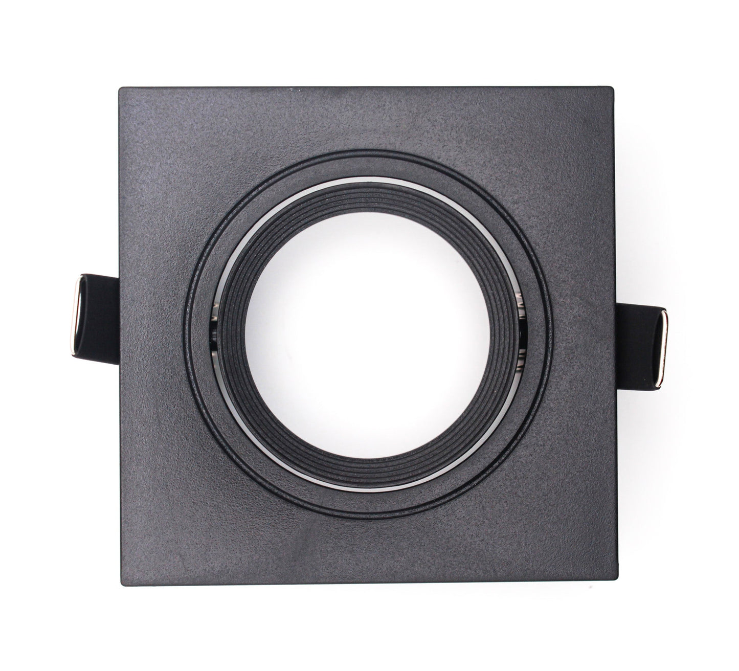 Square Recessed Black GU10 Holder (FI DOMI-8080-BK)
