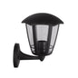 Traditional Style Curved Outdoor Wall Light (ILU 606A-BK)