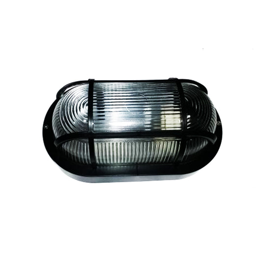 Oval Ceiling Light With Black Polyamide Grid (ILU PD43-BK)