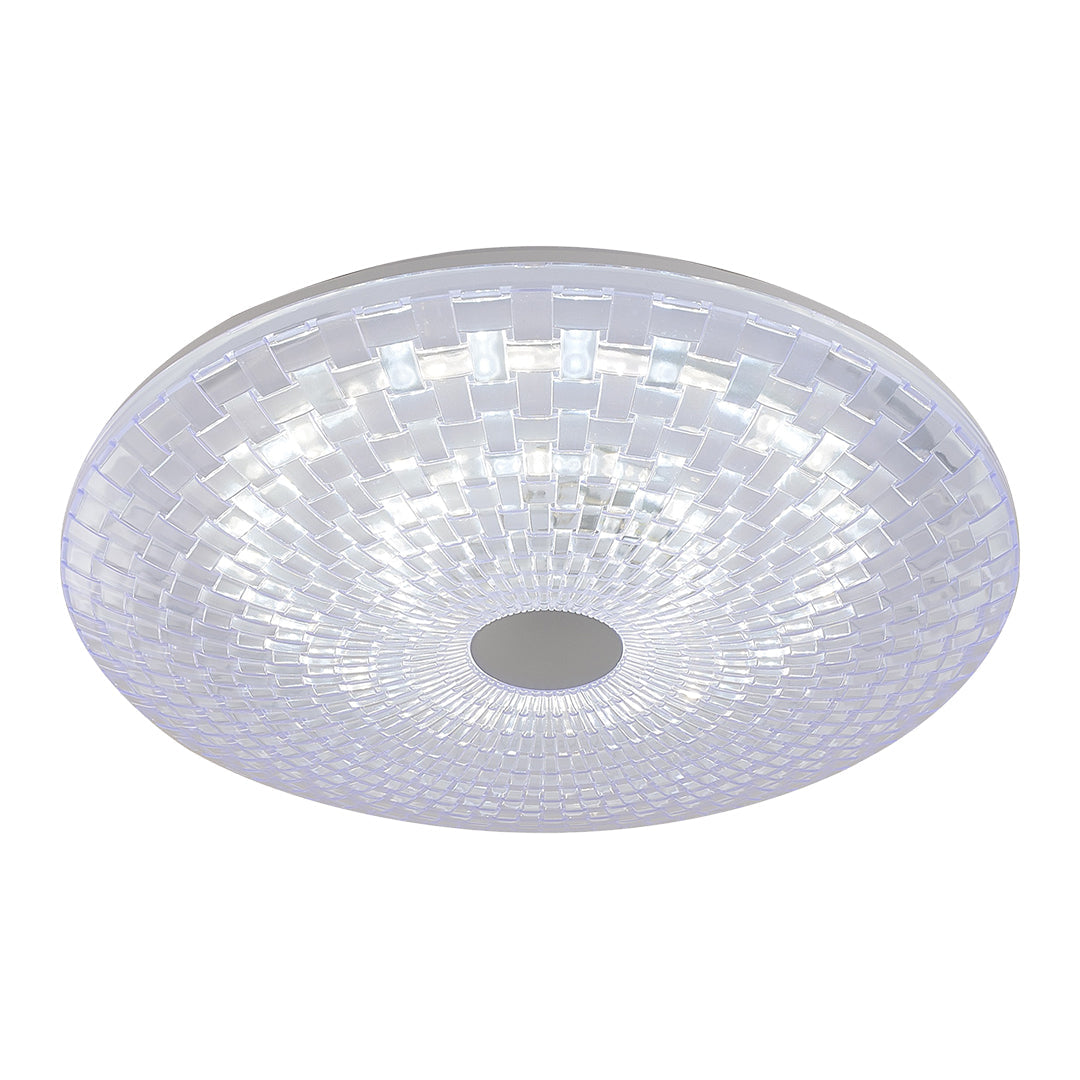 Crystal Decorative Glass Tri Colour LED Light (KD 1921-WH)