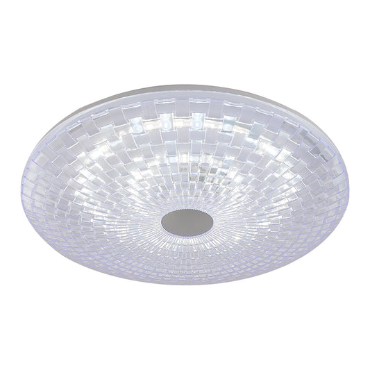 Crystal Decorative Glass Tri Colour LED Light (KD 1921-WH)