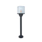 Modern Geometric Design Bollard Light Aluminium Black  E27 12W IP65 BK (LL 24BL-36-06-BK)