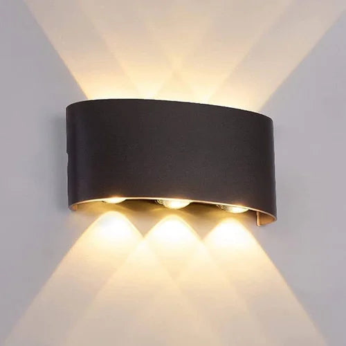 6X1W IP54 Outdoor LED Light - Warm White (LL 2310-06-BK-WW)