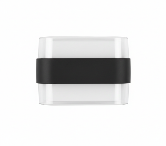 Modern Cube Bulkhead Warm White Fitting (LL 6038-BK-WW)