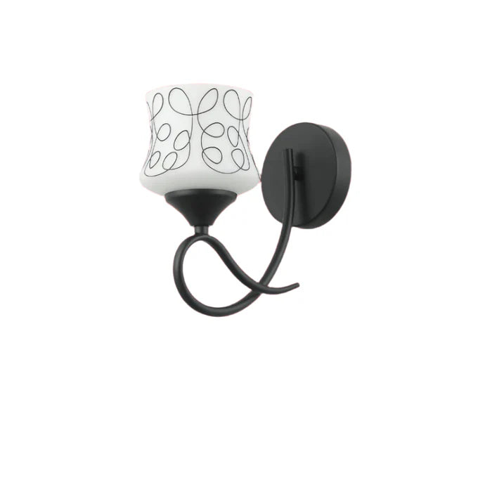 Artistic Patterned Wall Lamp Frosted Glass Shade (PL 7021-27-01-)
