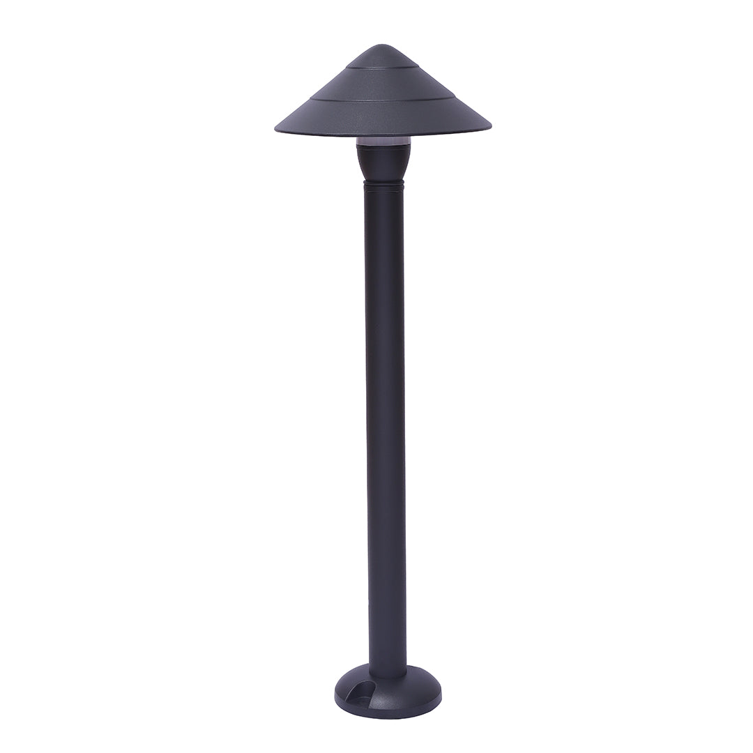 Black Mushroom LED Bollard (LL 22BL-68-06-BK-WW)