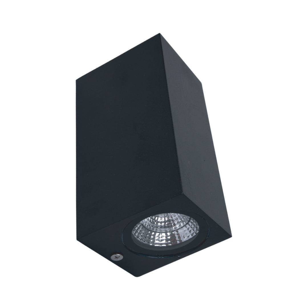 Rectangular-shaped Up & Down COB Wall Light (LL 2303-BK-WW)
