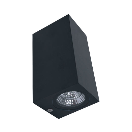 Rectangular-shaped Up & Down COB Wall Light (LL 2303-BK-WW)
