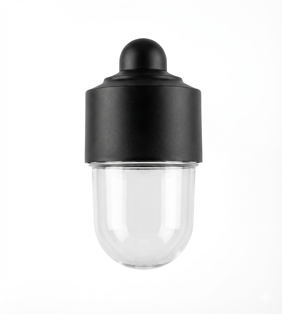 Oval Shaped Traditional Outdoor Wall Light (LL 5004-BK)