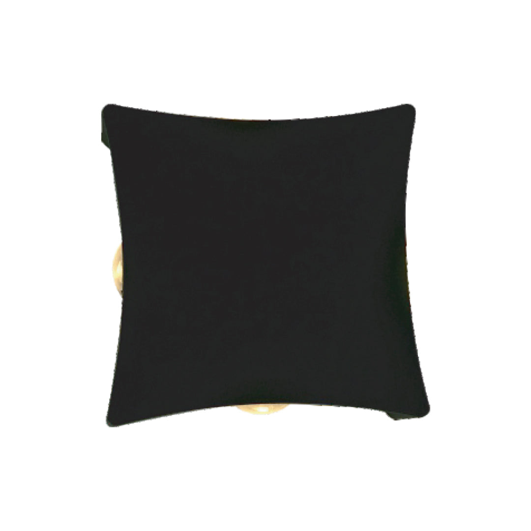 Small Black Cushion-shaped Wall Light (LL 6014-BK-WW)