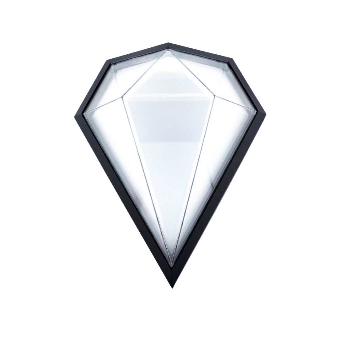 Diamond Shape LED Warm White Bulkhead (LL 6054-BK-WW)