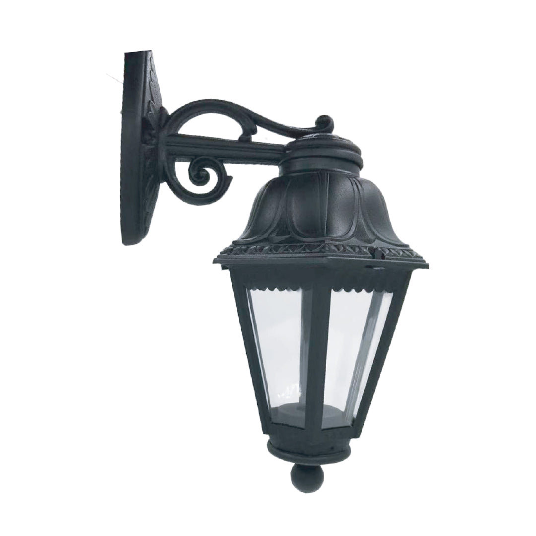 Ornamental Inverted Outdoor Wall Lamp (LL 905B-BK)