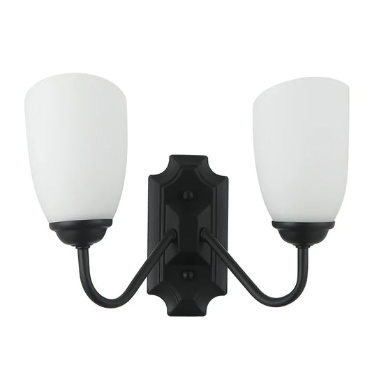 Modern Double Wall Light with Frosted Glass Shades (PL 7031-27-2A-)