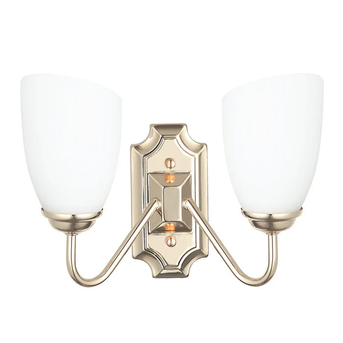 Modern Double Wall Light with Frosted Glass Shades (PL 7031-27-2A-)