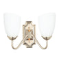 Modern Double Wall Light with Frosted Glass Shades (PL 7031-27-2A-)