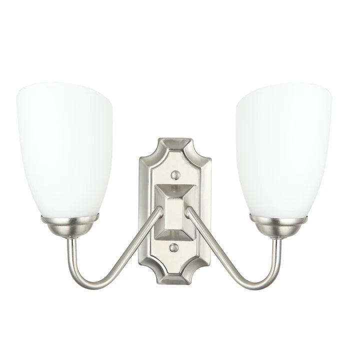 Modern Double Wall Light with Frosted Glass Shades (PL 7031-27-2A-)
