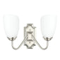 Modern Double Wall Light with Frosted Glass Shades (PL 7031-27-2A-)