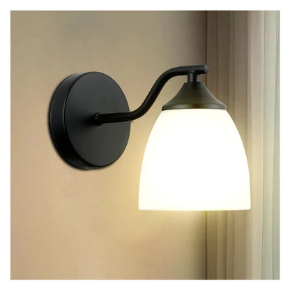 Indoor Modern Matte Wall Light Sconce with Frosted Glass Shade (PL 7033-27-01-)