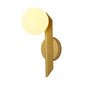 Golden Vertical Globe Wall Light (PL 1158-01-GO)