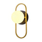 Golden Loop Wall Light with White Globe (PL 1162-01-GO)